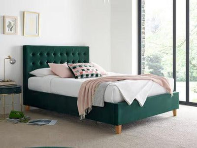 Kingham Green Ottoman Double Bed - Hover