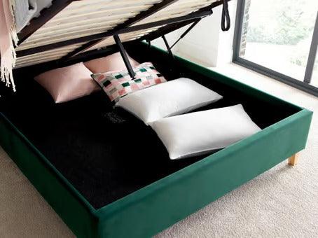 The Kingham Green Ottoman Bed - Millie & Jones
