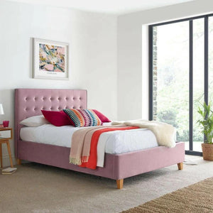 Kingham Pink Ottoman Double Bed