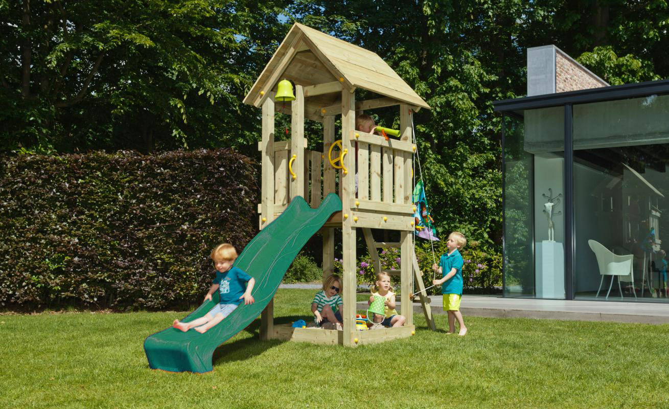 KIOSK Climbing Frame with Slide and Sandpit