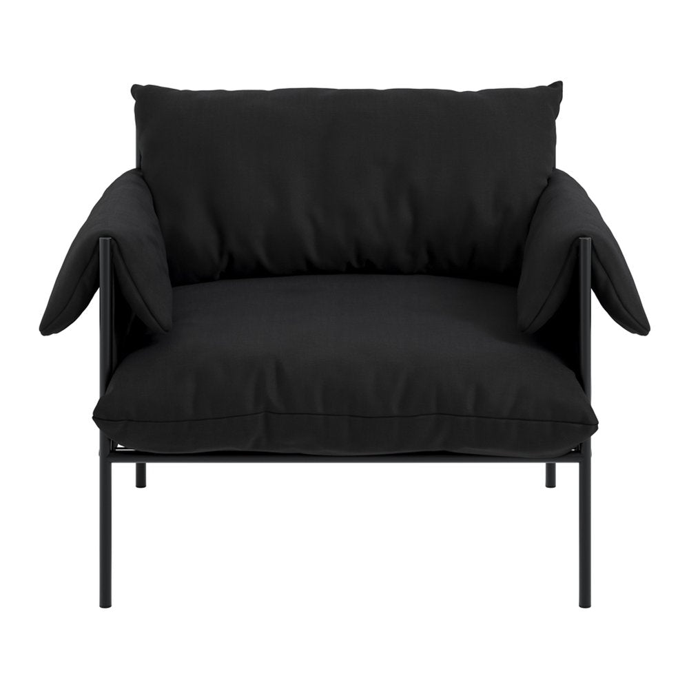 Lambeth metal frame armchair with cushions