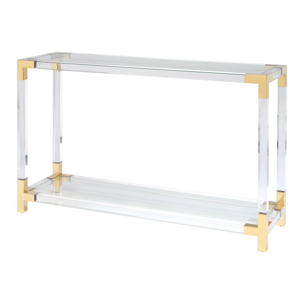 Lamorna acrylic console table
