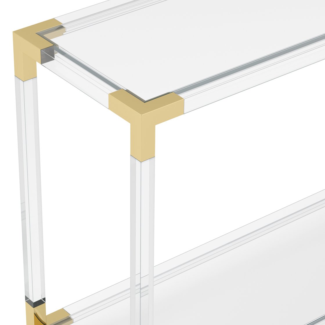 Lamorna acrylic console table