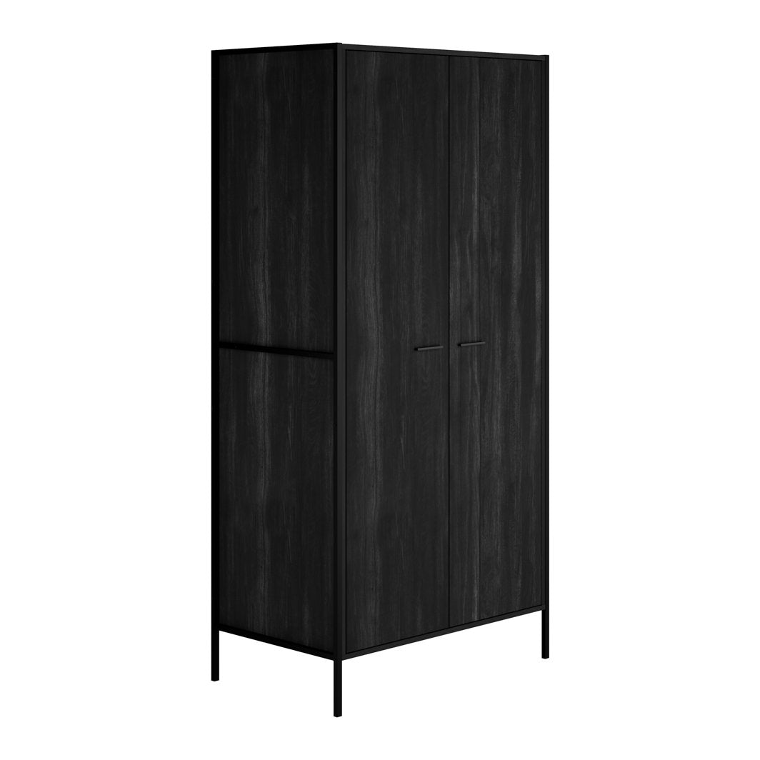 Lavenham industrial 2 door wardrobe in Black