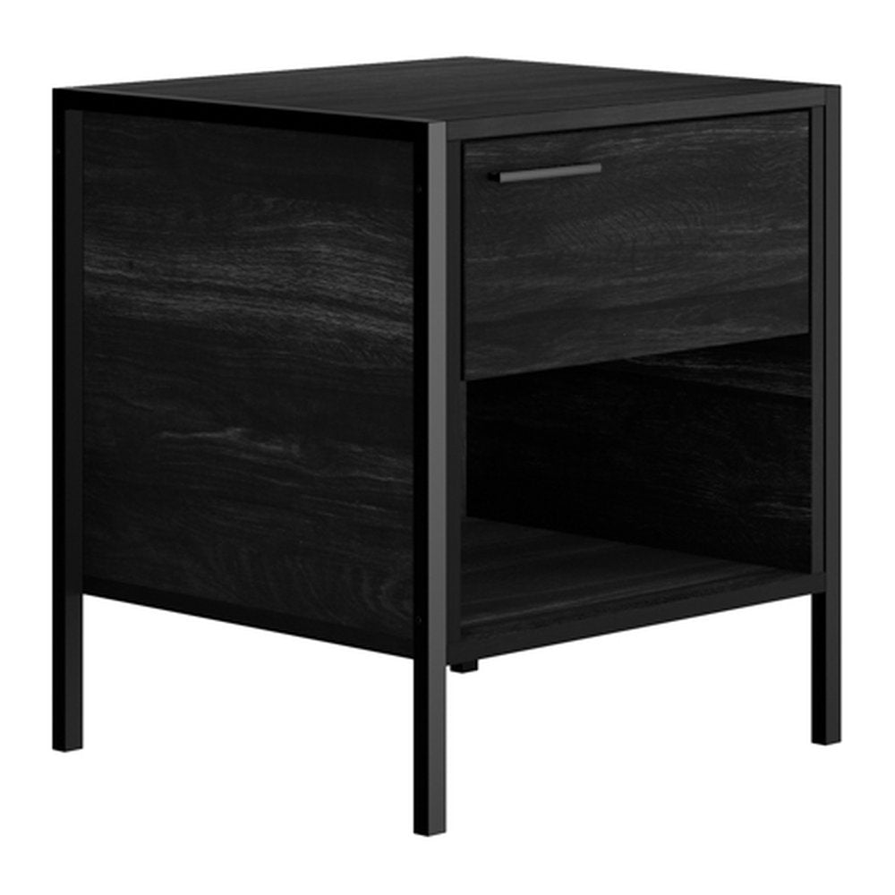 Lavenham industrial bedside table in Black