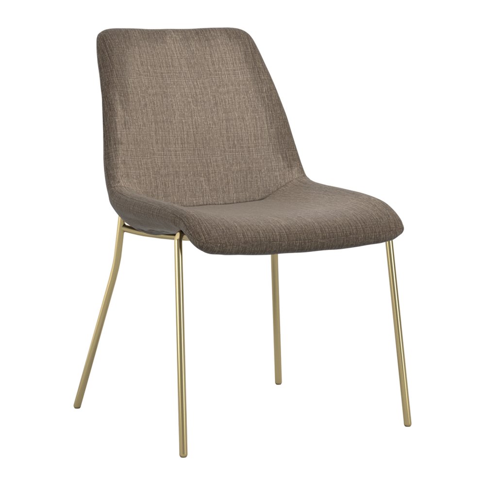 Lechlade textured velvet dining chairs in Taupe