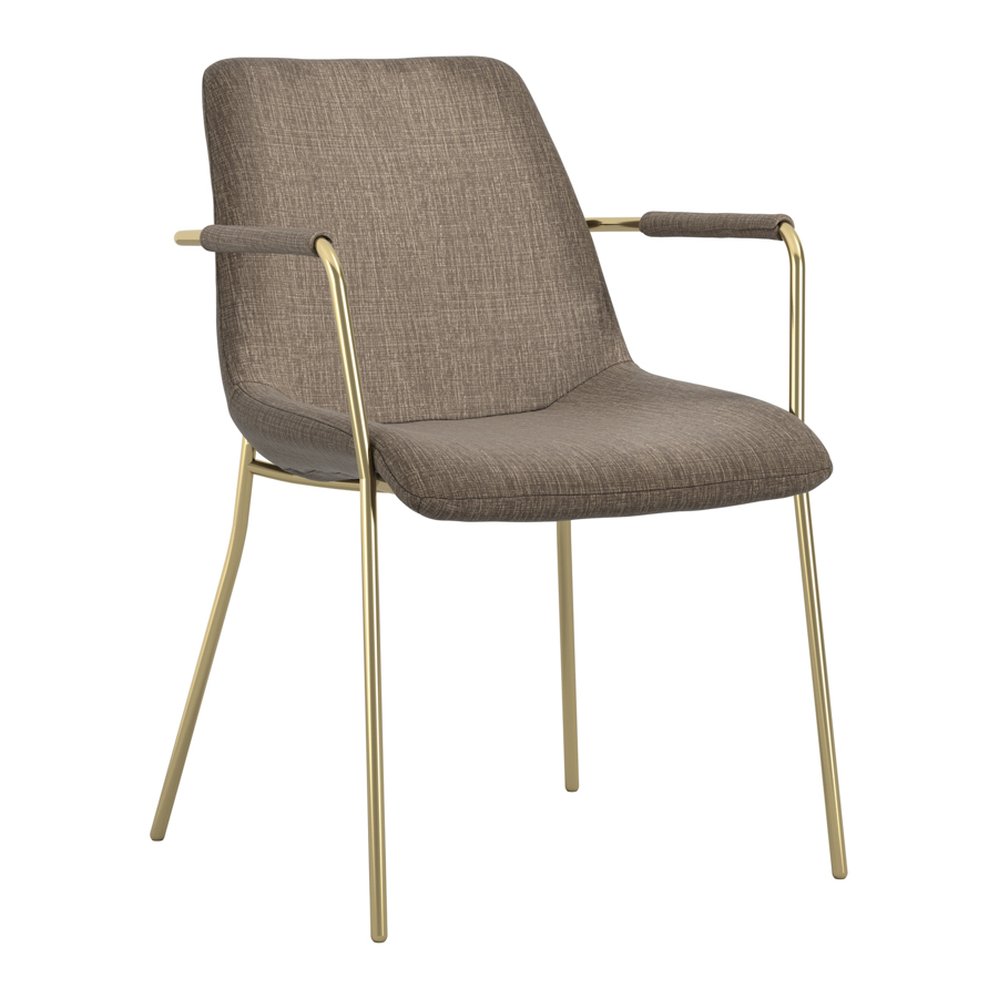 Lechlade textured velvet dining chairs in Taupe