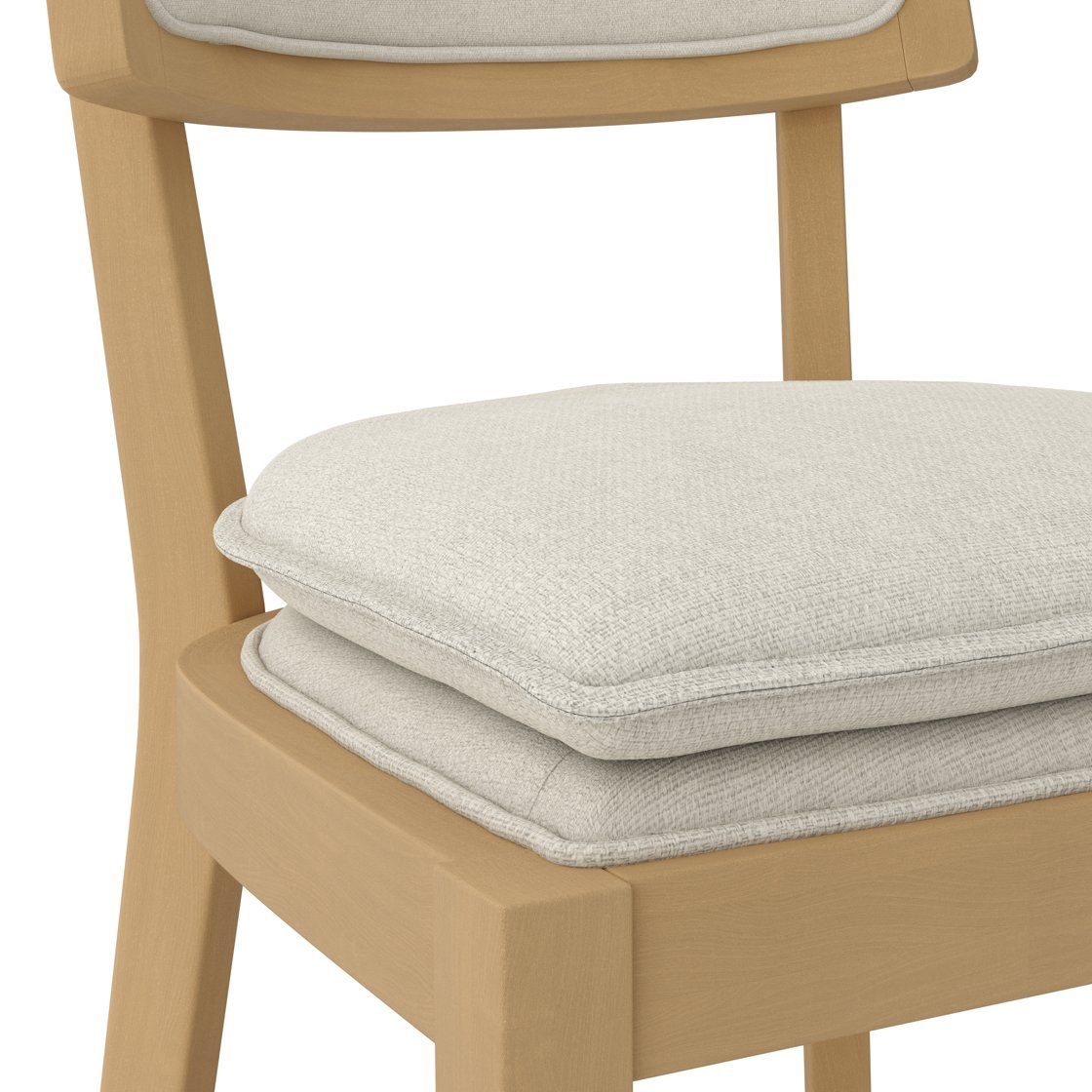 Ledbury woven fabric counter stool with wooden frame