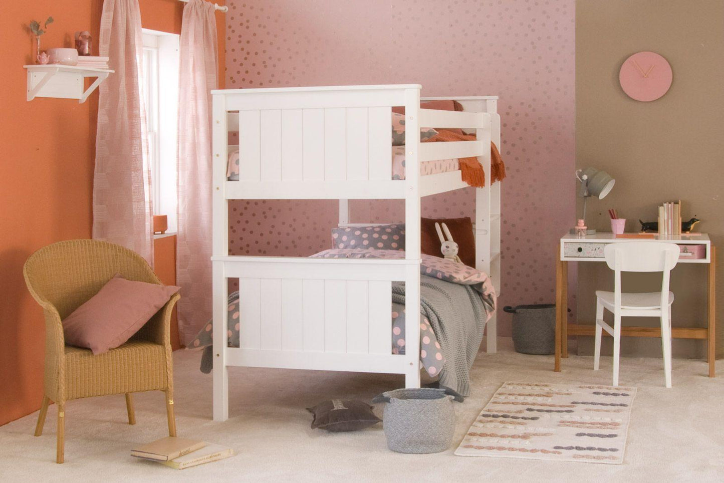 Classic Beech Detachable Bunk Beds with optional Trundle - Millie & Jones