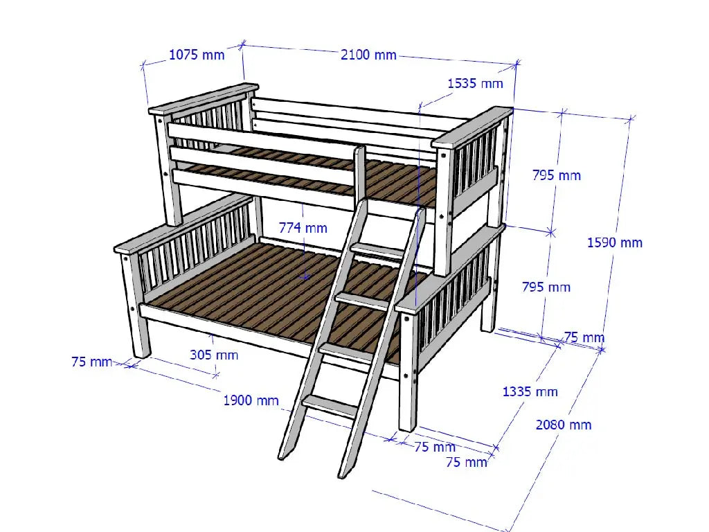atlas-solid-pine-detachable-triple-bunk-bed