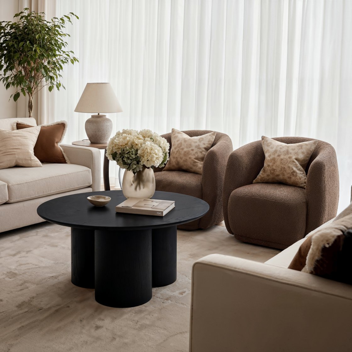 Lulworth pedestal coffee table