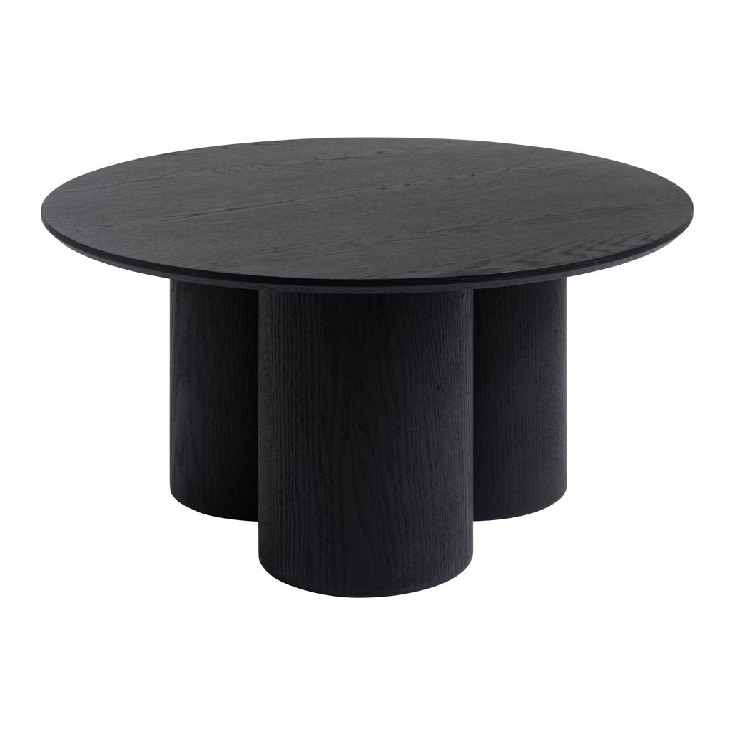 Lulworth pedestal coffee table in Black