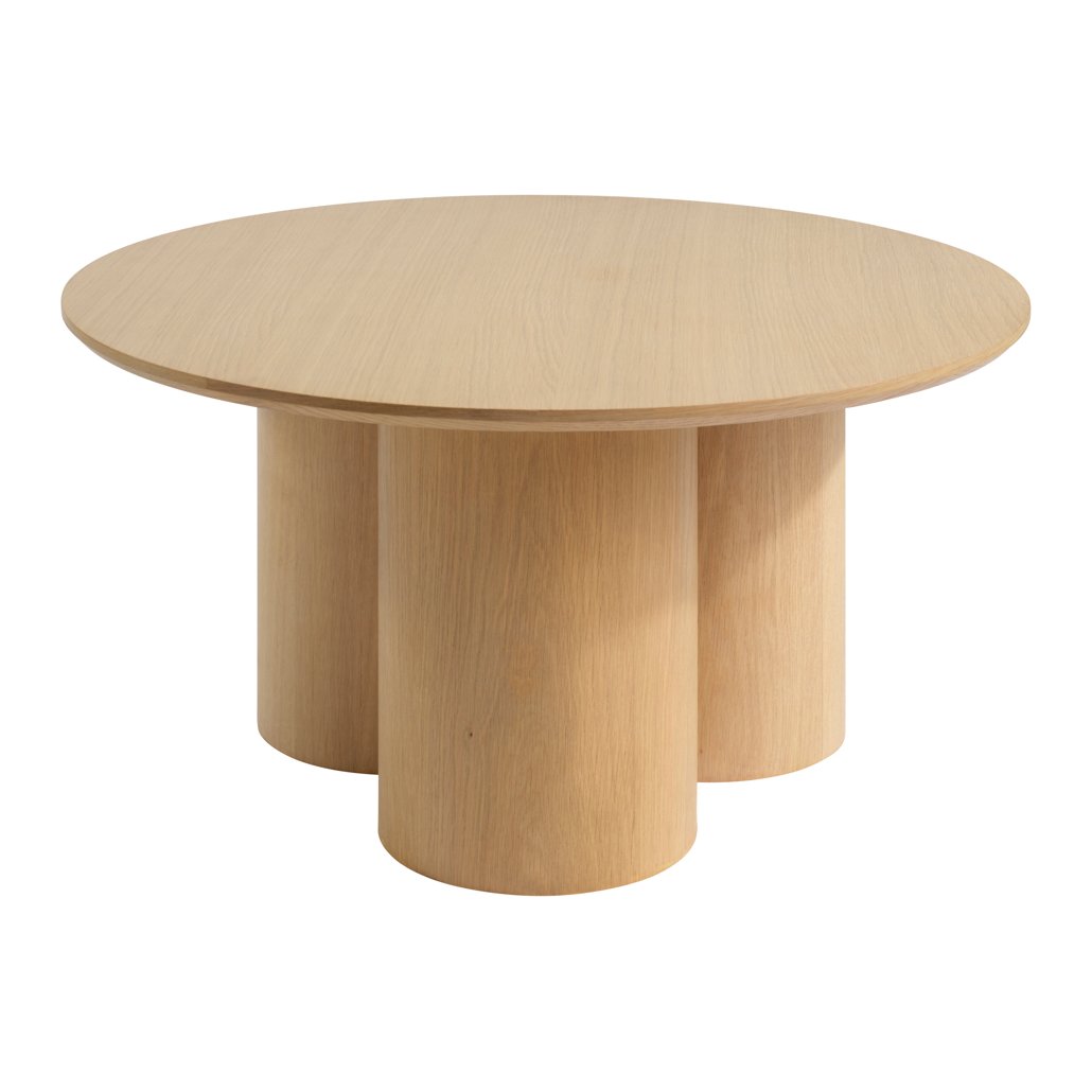 Lulworth pedestal coffee table in Blonde