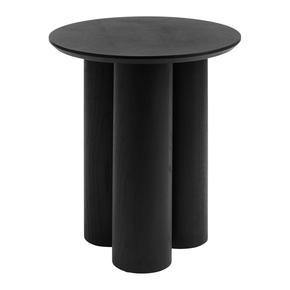 Lulworth round side table in Black