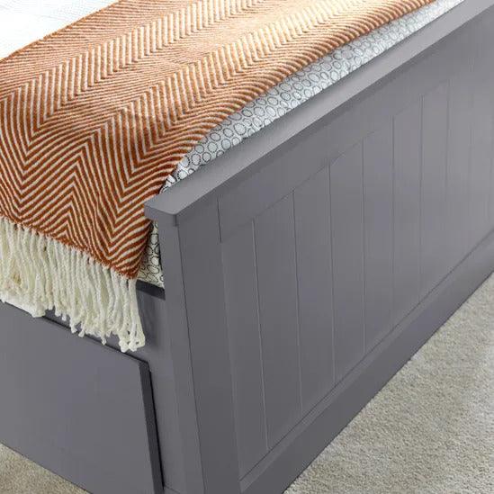 The Enzo Grey Wooden 3 Drawer Storage Bed - Millie & Jones