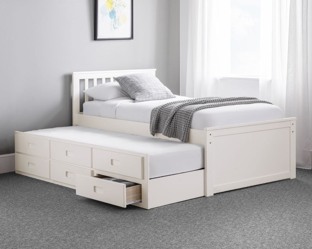 Ivy Guest Bed with Trundle & Drawers