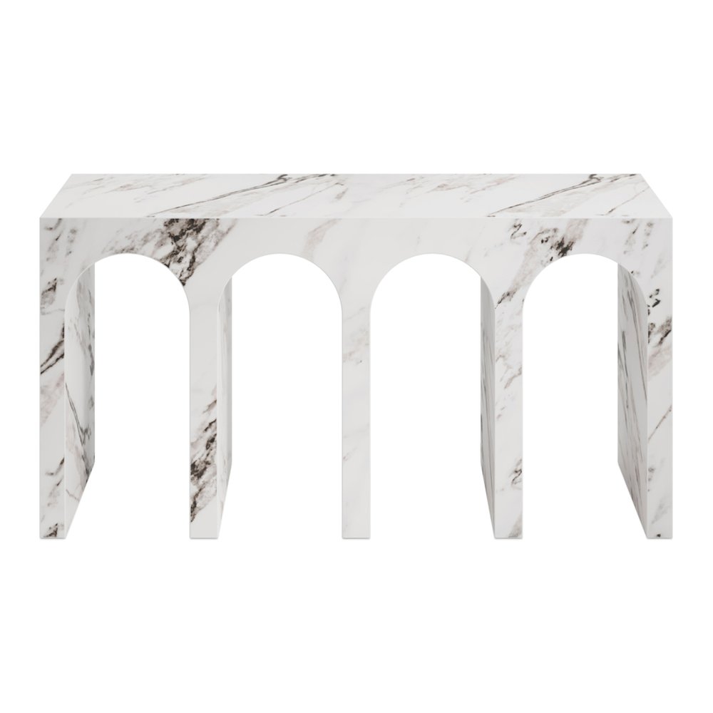Marazion marble effect console table