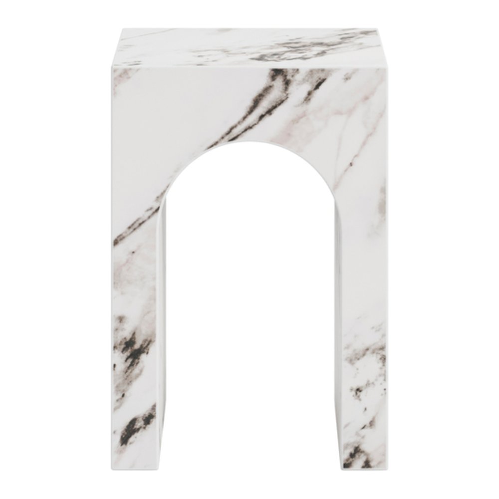 Marazion marble effect side table