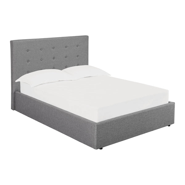 Margo upholstered bed with buttoned headboard in Double