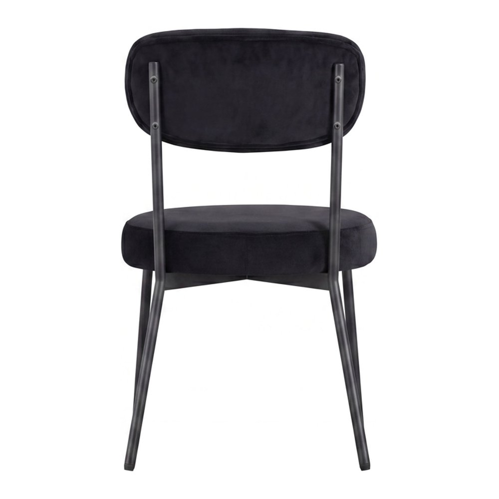 Marlborough upholstered dining chair with metal legs