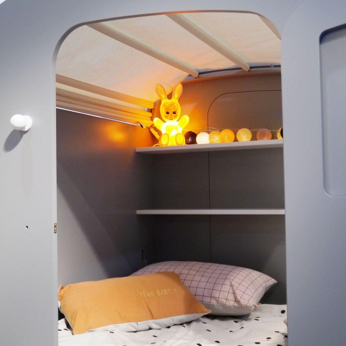 Caravan Bed with Storage Drawers & Shelves - Millie & Jones