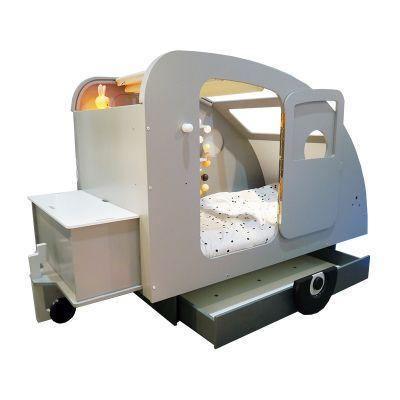 Caravan Bed with Storage Drawers & Shelves - Millie & Jones