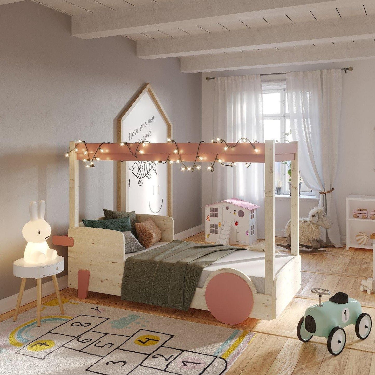 Discovery Canopy Car Bed for Kids - Millie & Jones