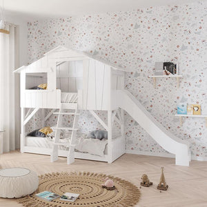 Treehouse Bunk Bed with Slide