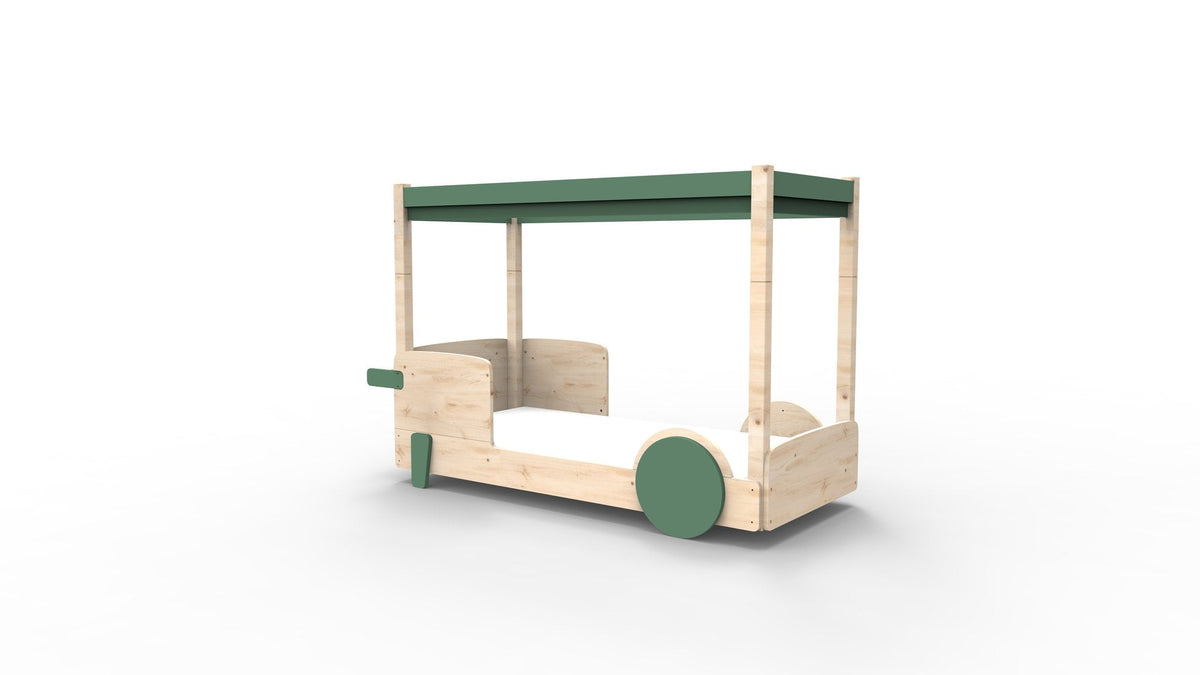 Mathy by Bols Discovery Canopy Car Bed in Jungle Green (Bed only)