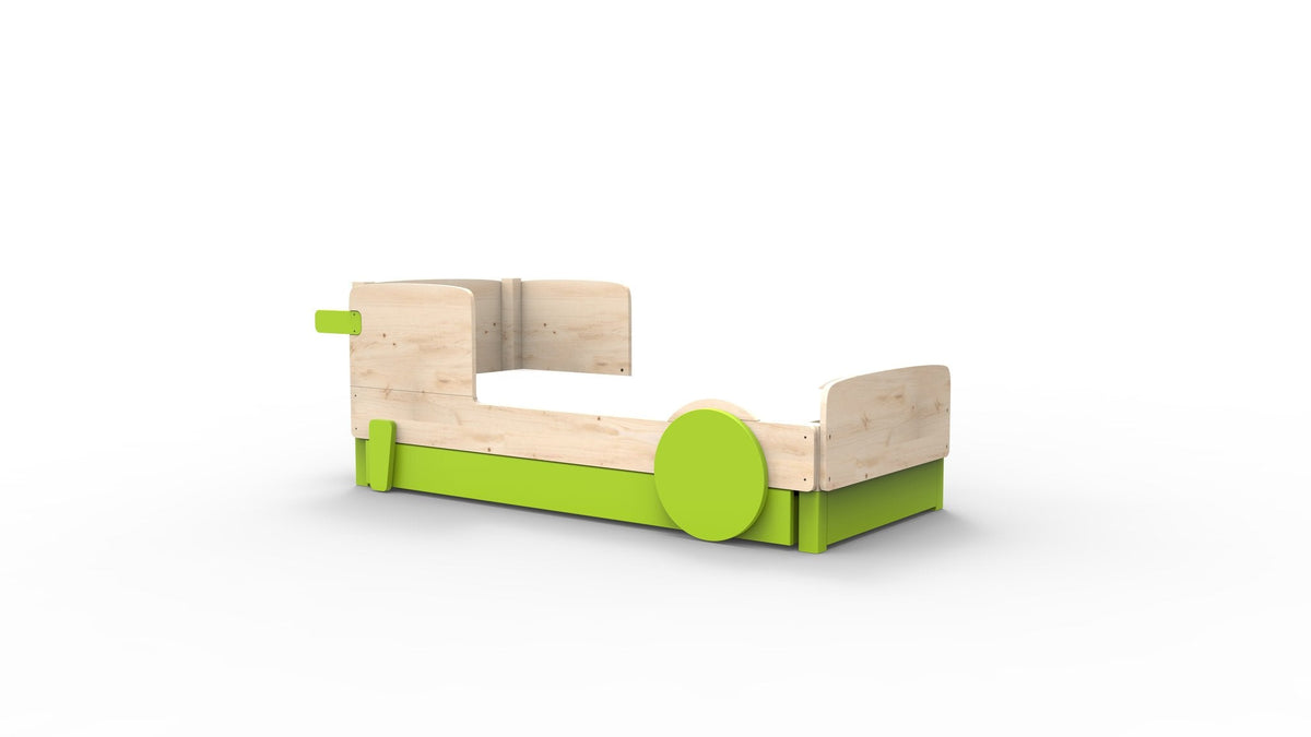 Mathy by Bols Discovery Car Bed in Apple Green (With pull-out bed)