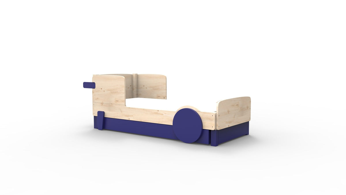 Mathy by Bols Discovery Car Bed in Atlantic Blue (With pull-out bed)