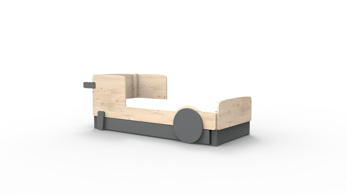 Mathy by Bols Discovery Car Bed in Basalt Grey (With pull-out bed)