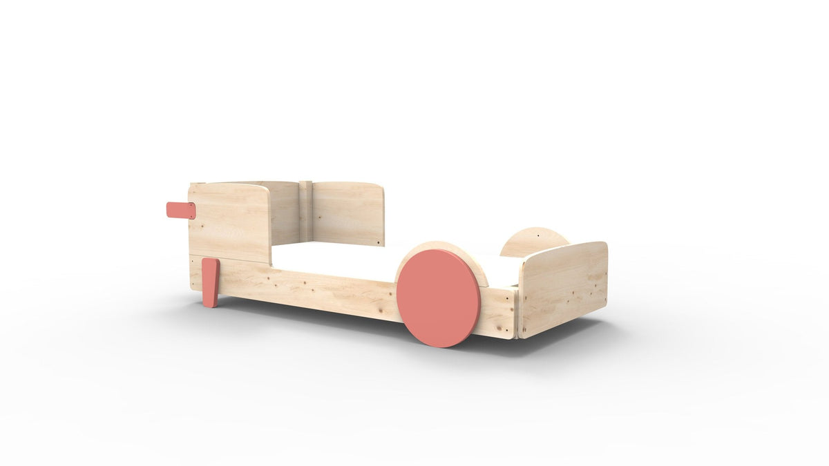 Mathy by Bols Discovery Car Bed in Coral (Bed only)