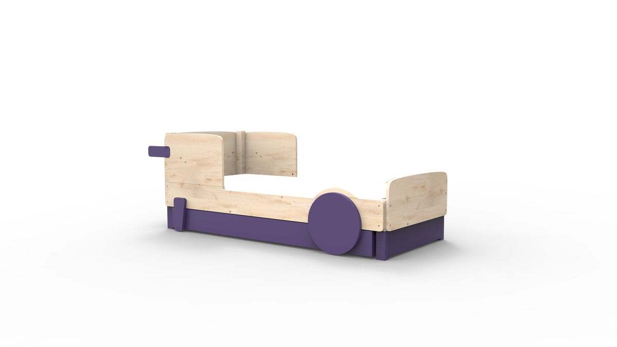Mathy by Bols Discovery Car Bed in Cuberdon Purple (With pull-out bed)