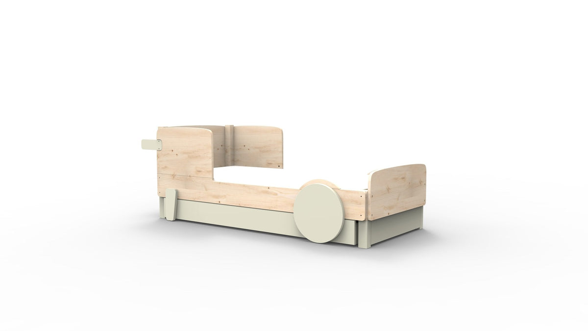 Mathy by Bols Discovery Car Bed in Greige (With pull-out bed)