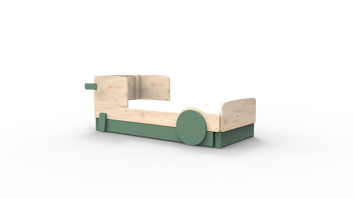 Mathy by Bols Discovery Car Bed in Jungle Green (With pull-out bed)