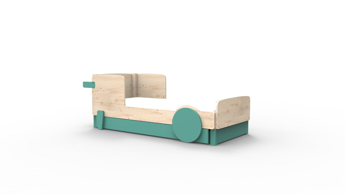 Mathy by Bols Discovery Car Bed in Light Green (With pull-out bed)