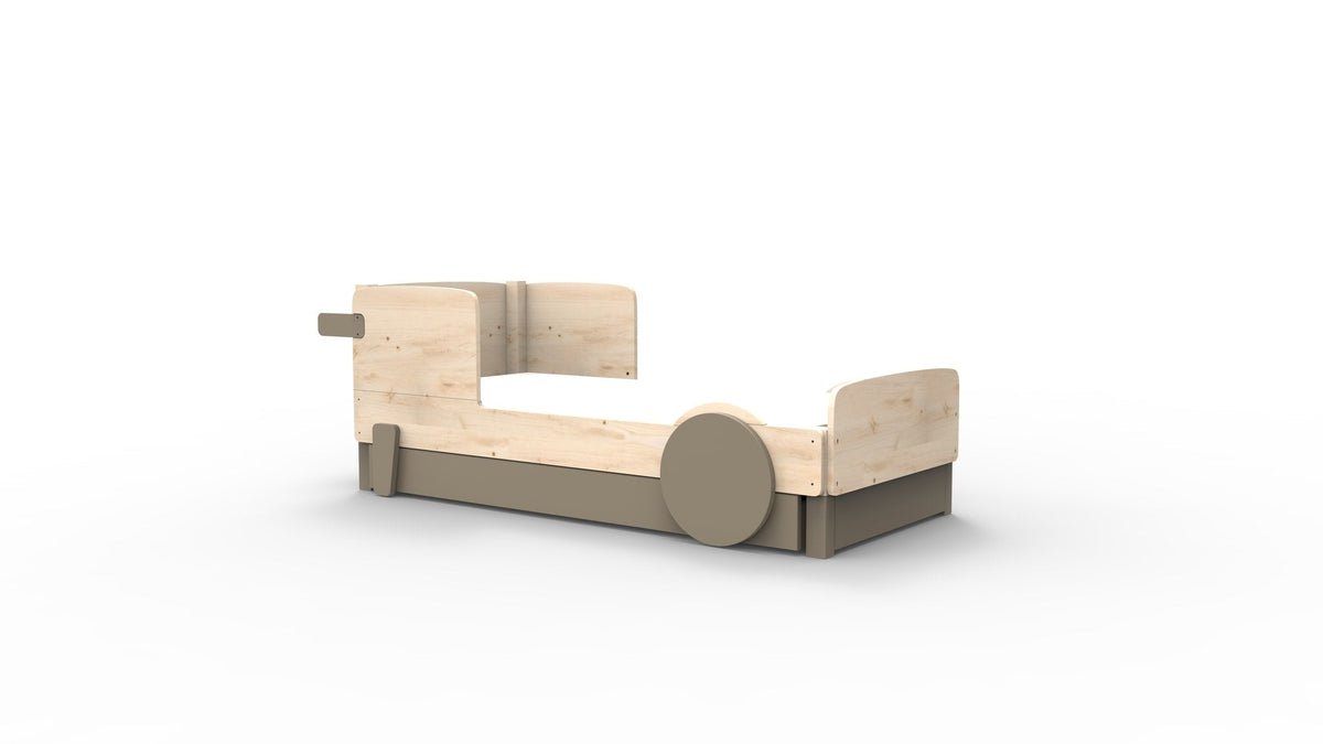 Mathy by Bols Discovery Car Bed in Linen (With pull-out bed)