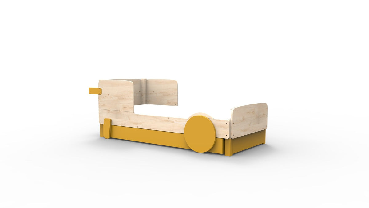 Mathy by Bols Discovery Car Bed in Ochre (With pull-out bed)