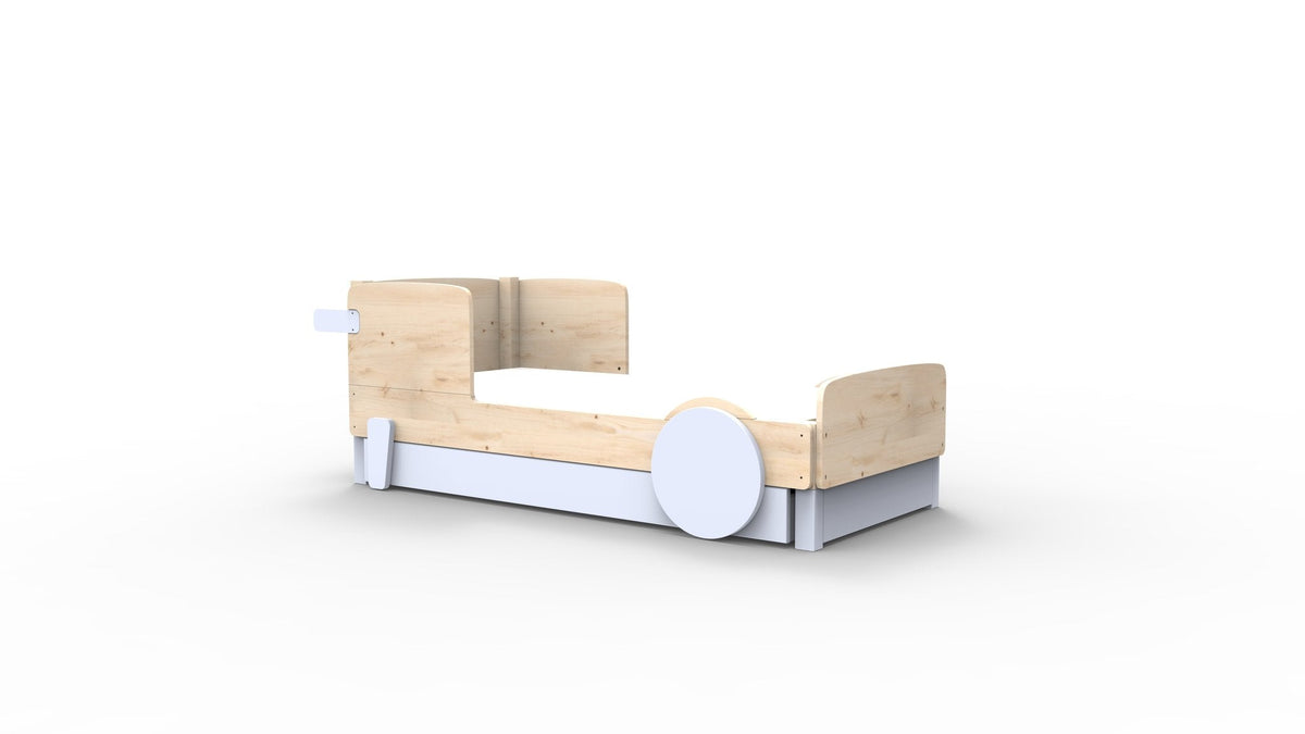 Mathy by Bols Discovery Car Bed in Powder Blue (With pull-out bed)