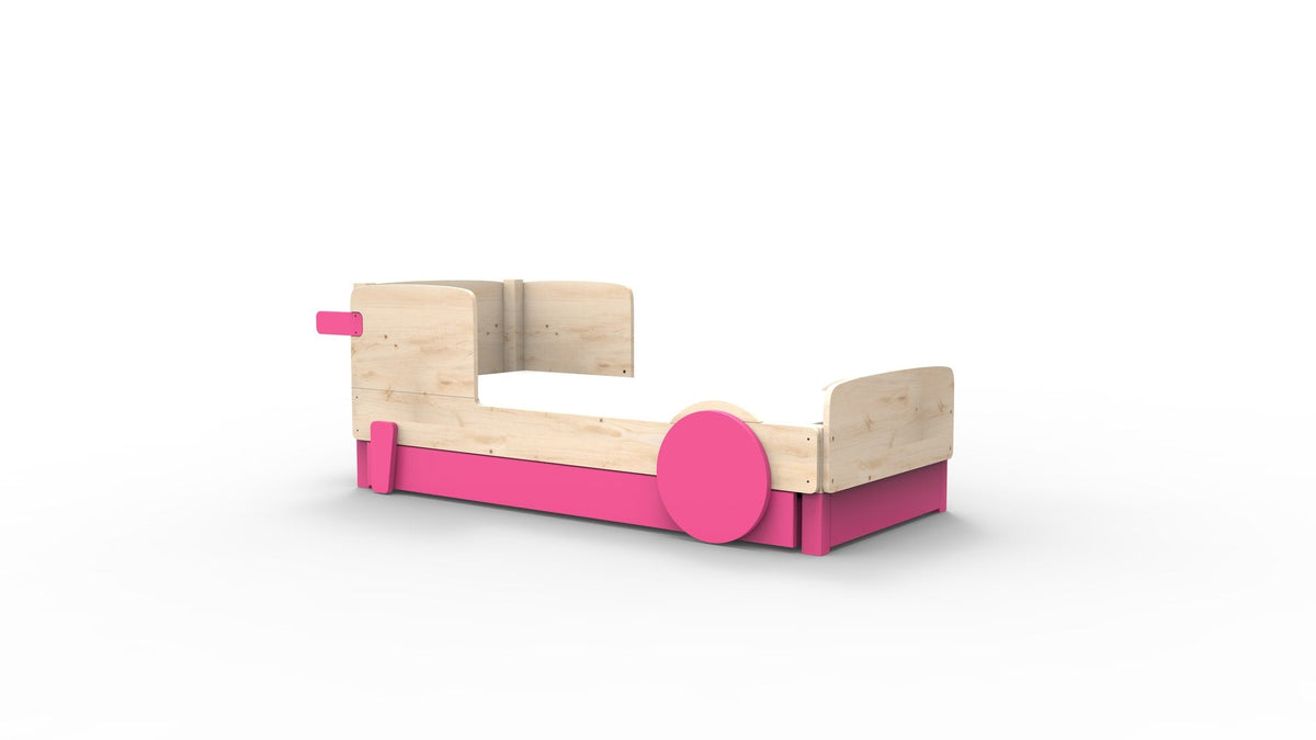 Mathy by Bols Discovery Car Bed in Summer Pink (With pull-out bed)