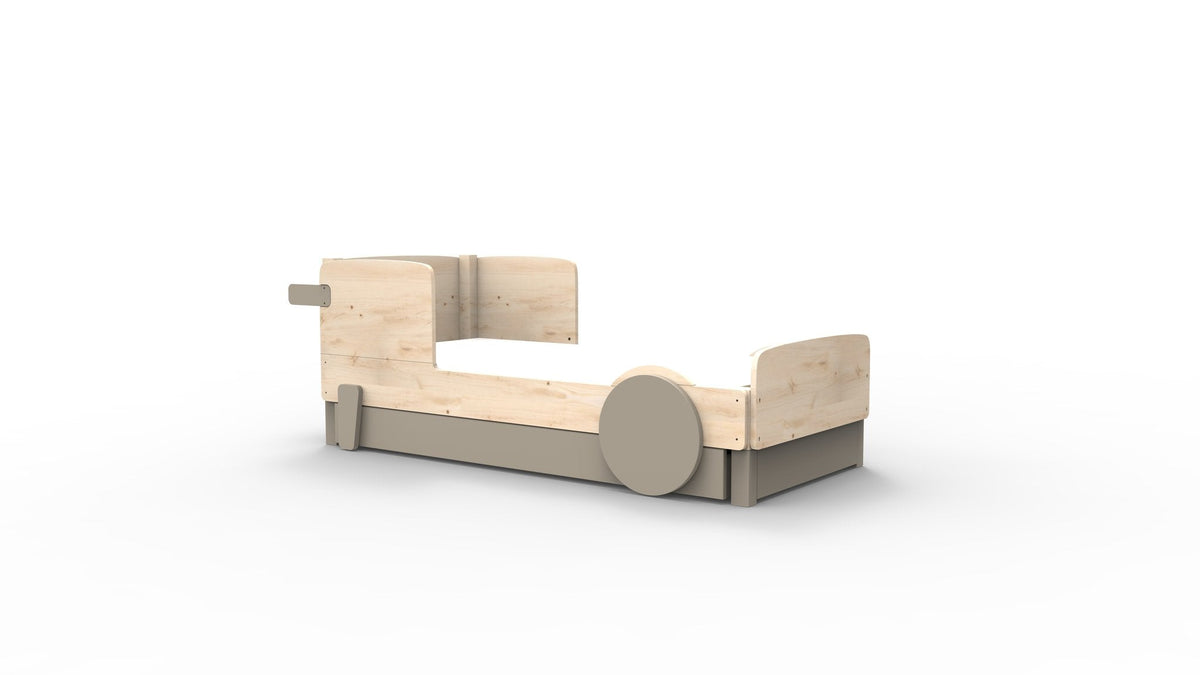Mathy by Bols Discovery Car Bed in Taupe (With pull-out bed)