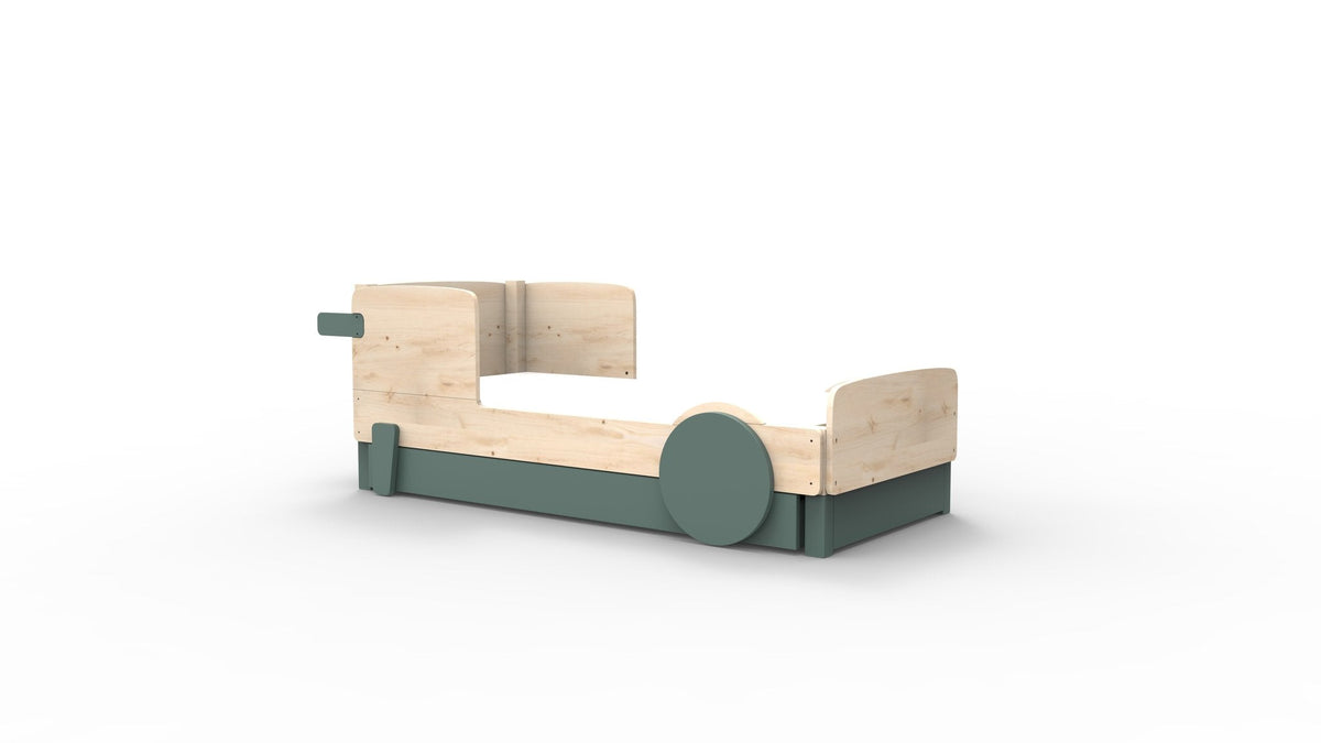 Mathy by Bols Discovery Car Bed in Thunderstorm Grey (With pull-out bed)