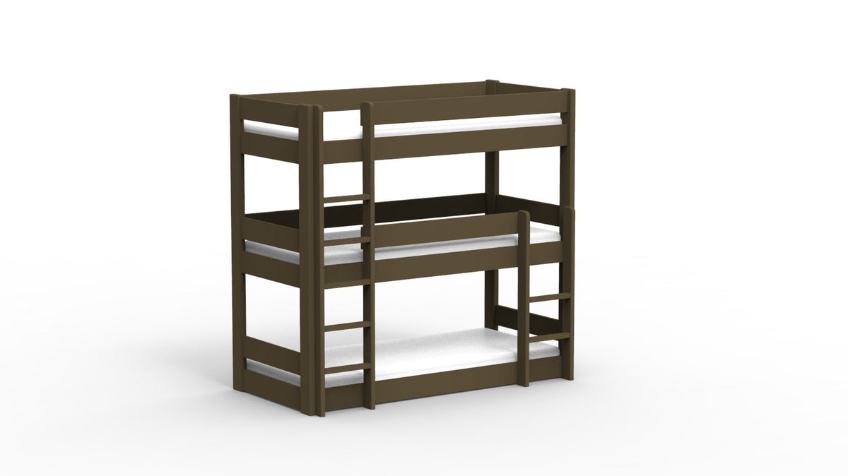 Mathy by Bols Dominique 196 Triple Bunk Bed in Artichoke