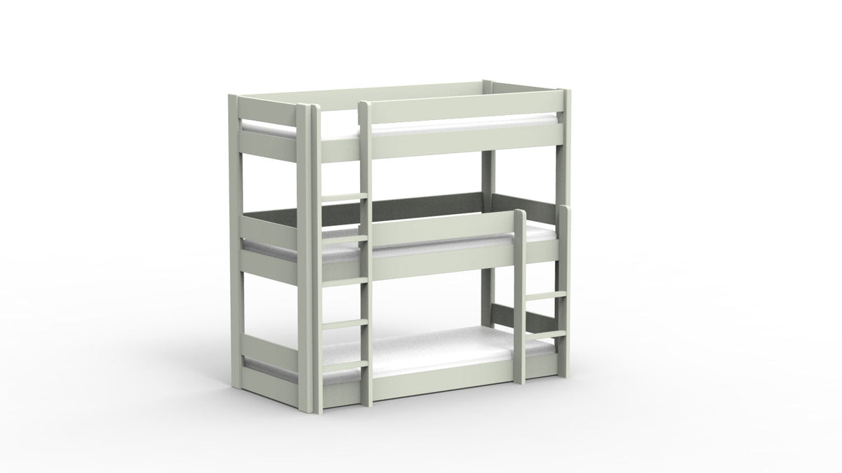 Mathy by Bols Dominique 196 Triple Bunk Bed in Greige