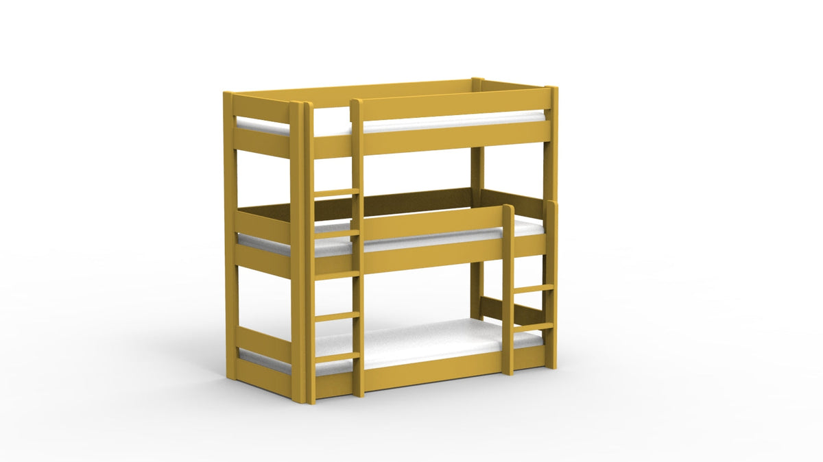 Mathy by Bols Dominique 196 Triple Bunk Bed in Ochre