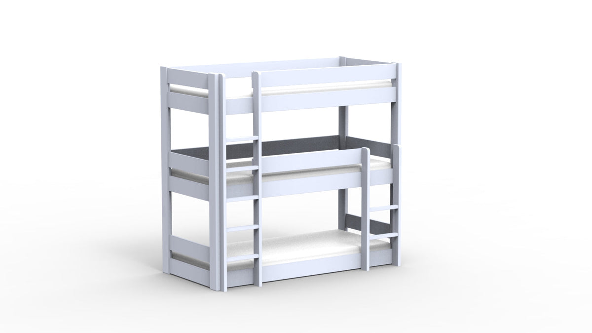 Mathy by Bols Dominique 196 Triple Bunk Bed in Powder Blue