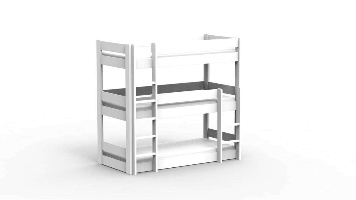 Mathy by Bols Dominique 196 Triple Bunk Bed in White