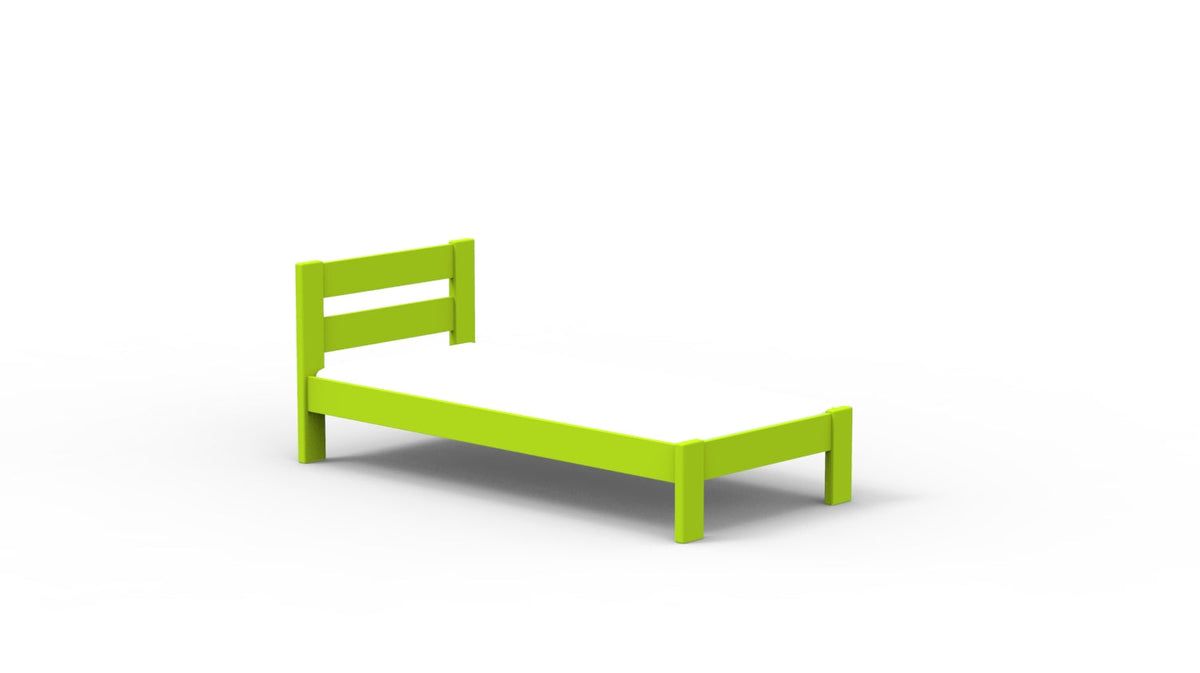 Mathy by Bols Dominique Stéphane Solid Pine Bed in Apple Green
