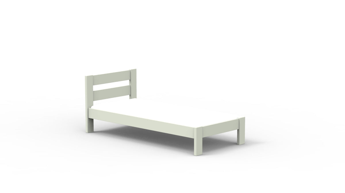 Mathy by Bols Dominique Stéphane Solid Pine Bed in Greige